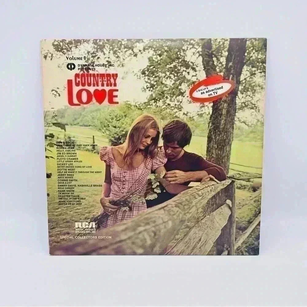 Vinyl Record Country Love Volume 1 and 2 Albums RCA